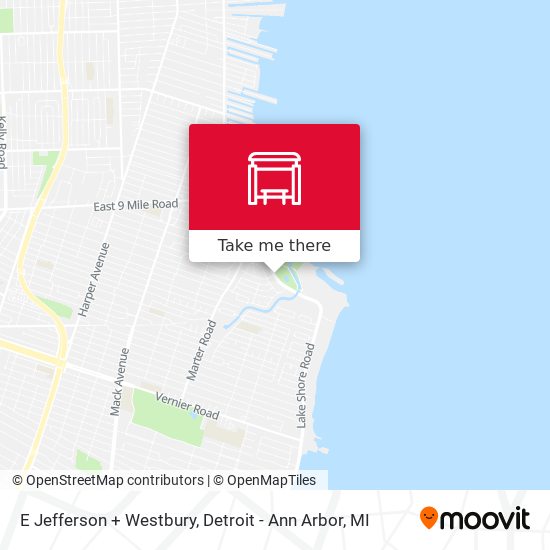 Mapa de E Jefferson + Westbury