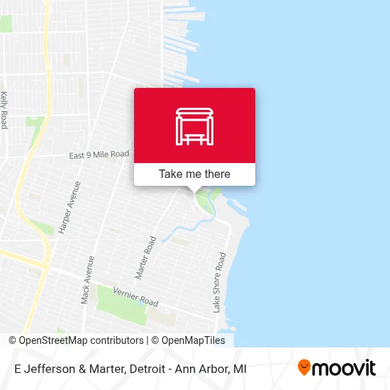 E Jefferson & Marter map