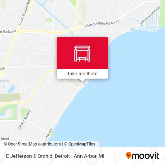 E Jefferson & Orchid map