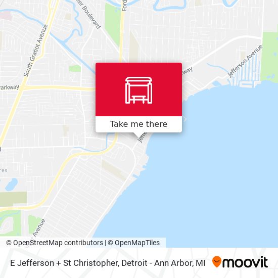 E Jefferson + St Christopher map