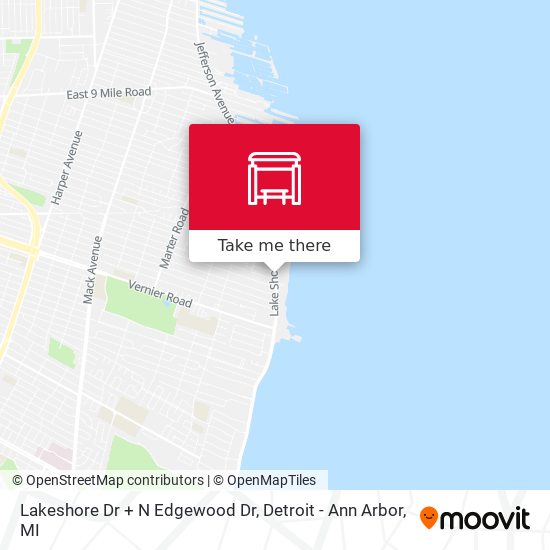 Lakeshore Dr + N Edgewood Dr map