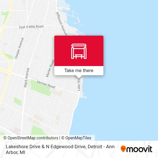 Lakeshore Drive & N Edgewood Drive map