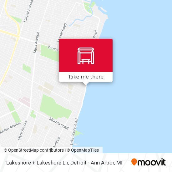 Lakeshore + Lakeshore Ln map