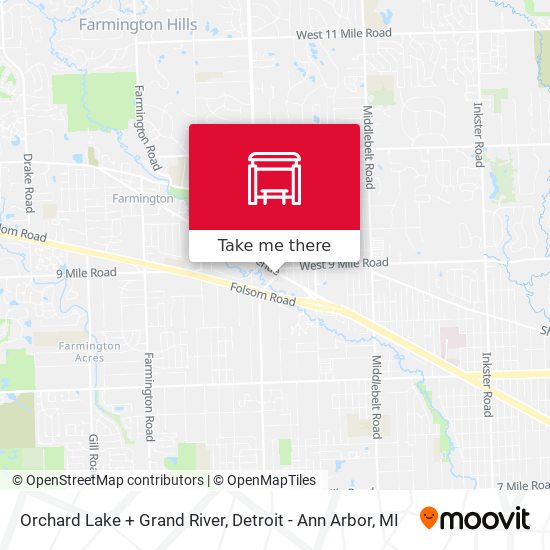 Orchard Lake + Grand River map