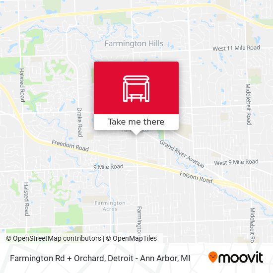 Mapa de Farmington Rd + Orchard
