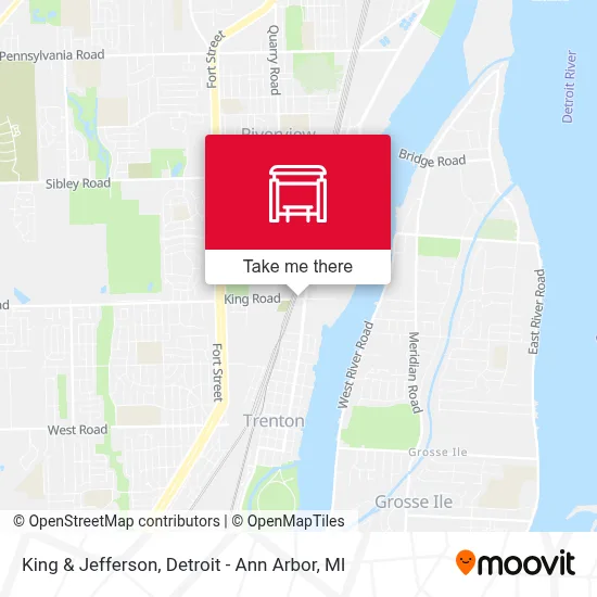 King & Jefferson map