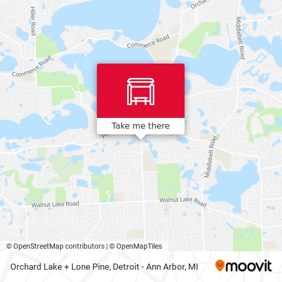 Mapa de Orchard Lake + Lone Pine