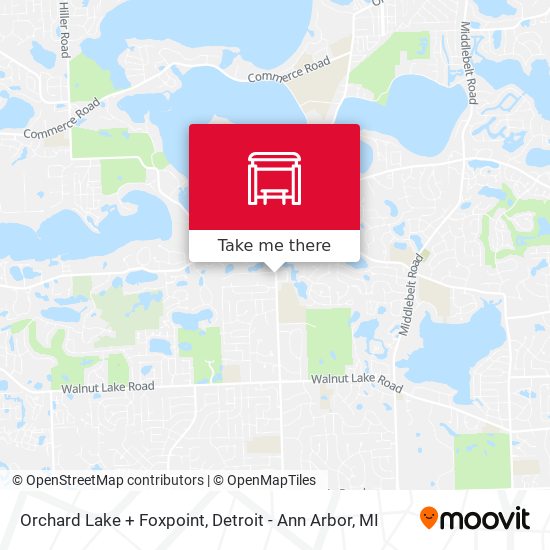 Orchard Lake + Foxpoint map