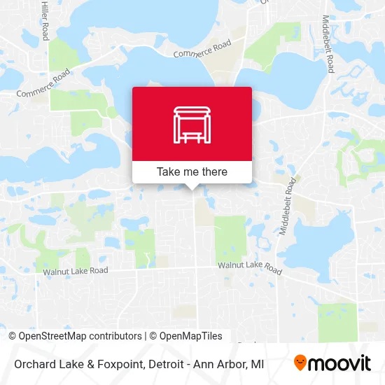 Orchard Lake & Foxpoint map