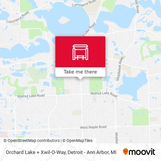 Orchard Lake + Xwil-O-Way map