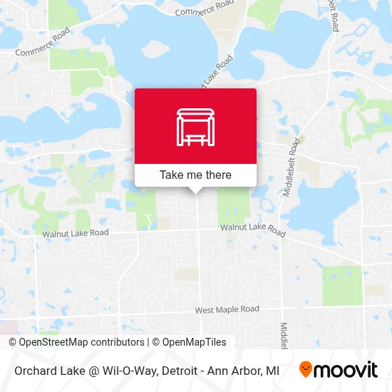 Orchard Lake @ Wil-O-Way map