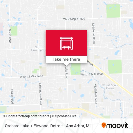 Mapa de Orchard Lake + Firwood