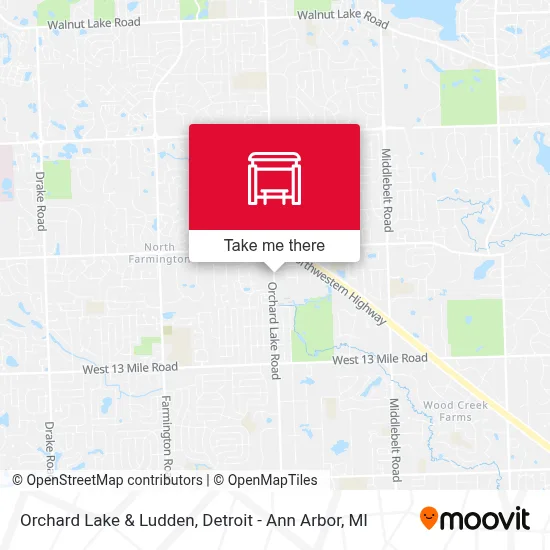 Orchard Lake & Ludden map