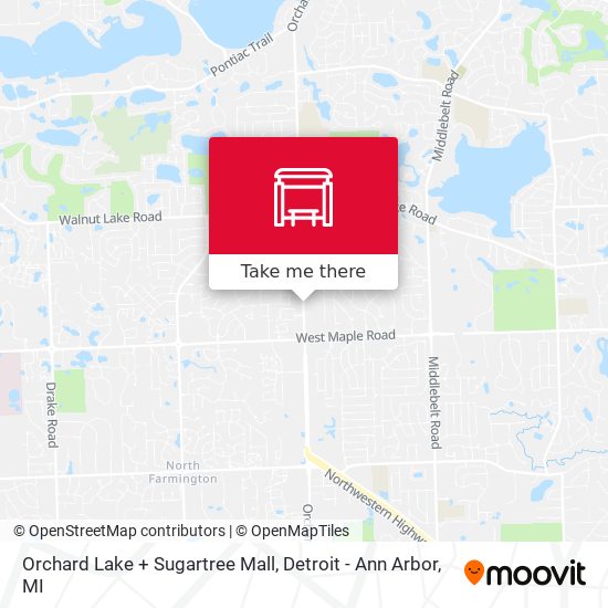 Mapa de Orchard Lake + Sugartree Mall