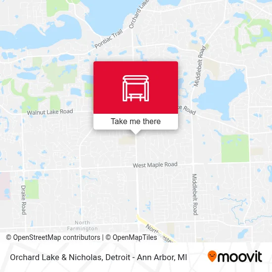Orchard Lake & Nicholas map