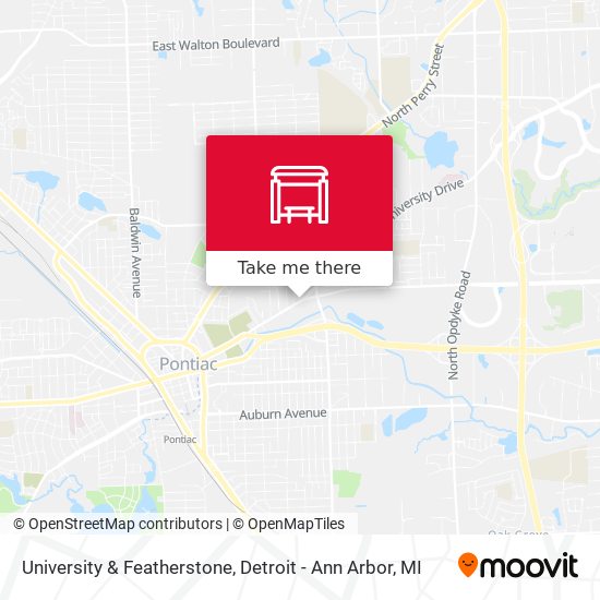 University & Featherstone map