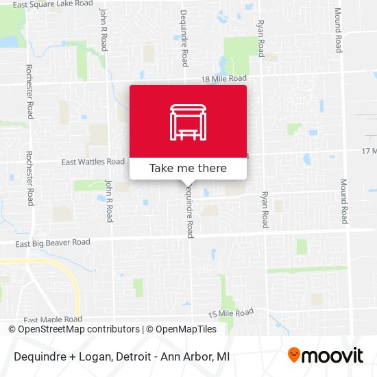 Mapa de Dequindre + Logan