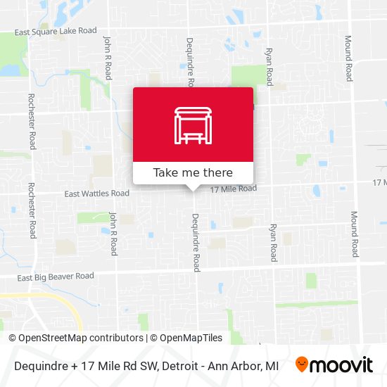 Mapa de Dequindre + 17 Mile Rd SW