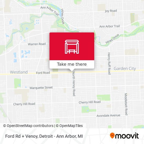 Ford Rd + Venoy map