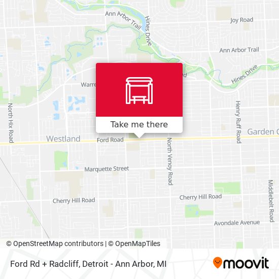 Ford Rd + Radcliff map