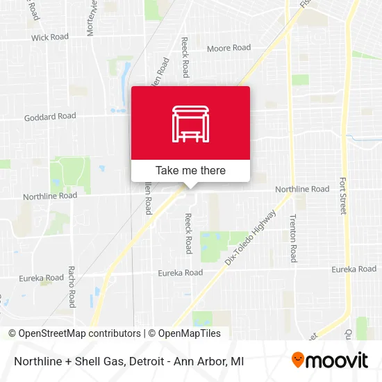 Northline + Shell Gas map