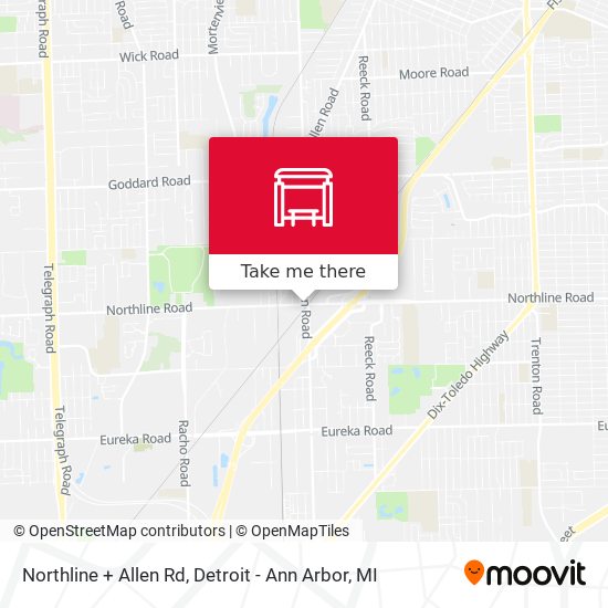 Mapa de Northline + Allen Rd