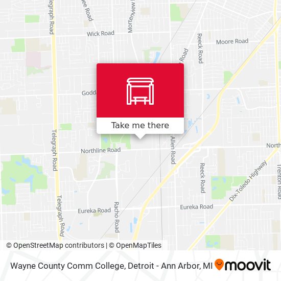 Wayne County Comm College map