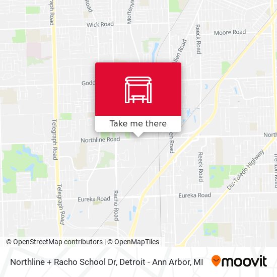 Northline + Racho School Dr map
