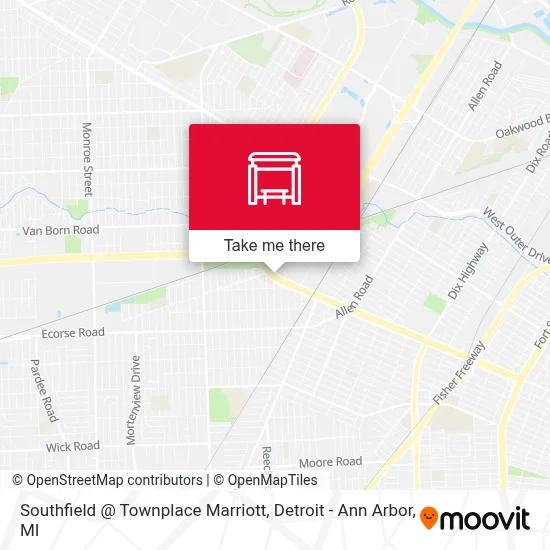 Southfield @ Townplace Marriott map