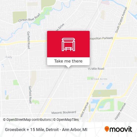 Groesbeck + 15 Mile map