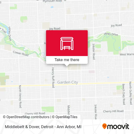 Middlebelt & Dover map