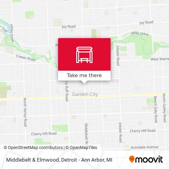 Mapa de Middlebelt & Elmwood