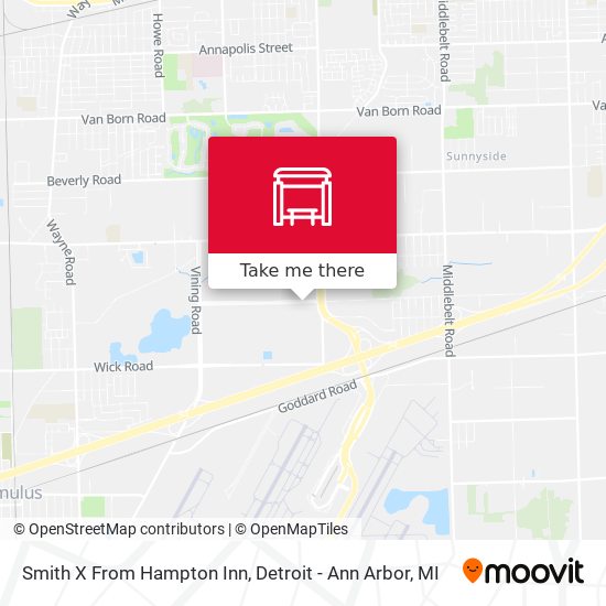 Smith X From Hampton Inn map