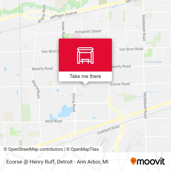 Ecorse @ Henry Ruff map