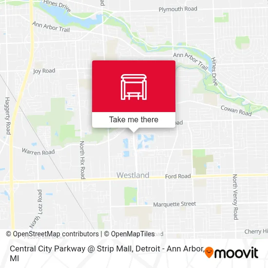 Central City Parkway @ Strip Mall map