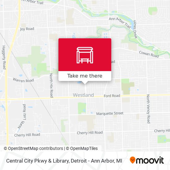 Central City Pkwy & Library map