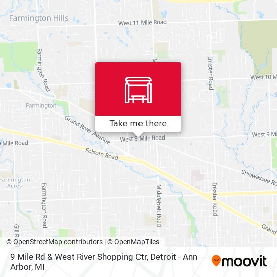 9 Mile Rd & West River Shopping Ctr map