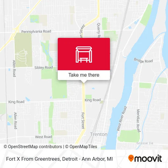 Fort X From Greentrees map