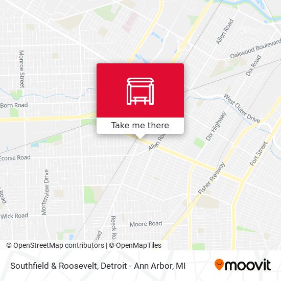 Mapa de Southfield & Roosevelt