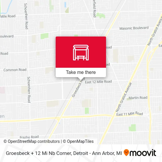 Groesbeck + 12 Mi Nb Corner map