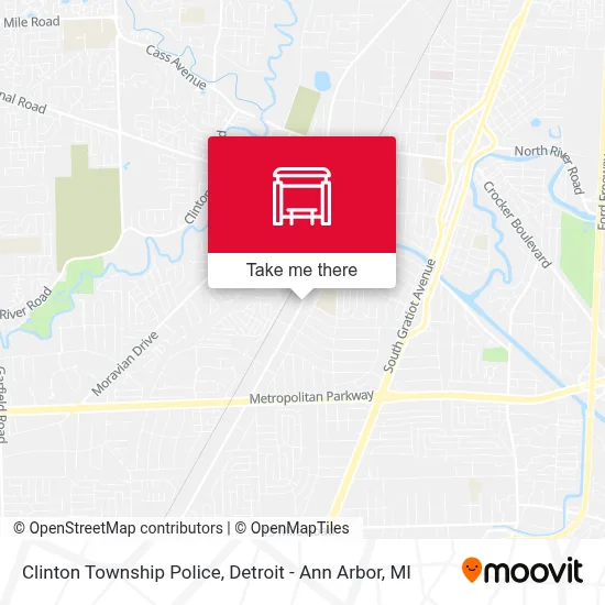 Clinton Township Police map