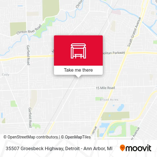 35507 Groesbeck Highway map