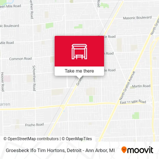 Groesbeck Ifo Tim Hortons map