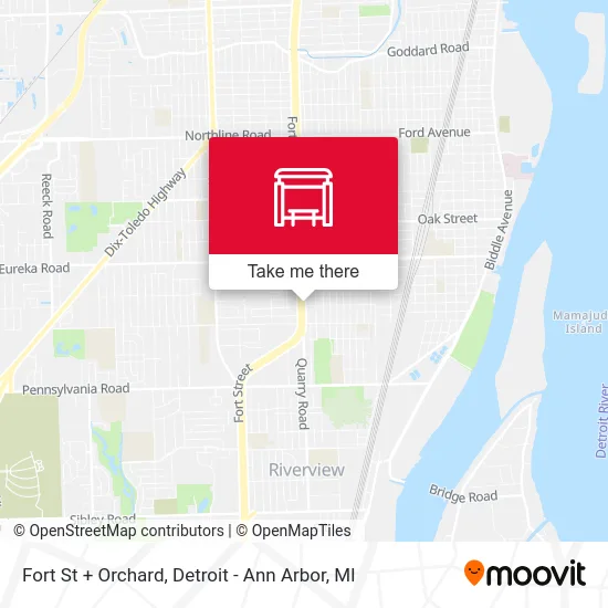 Fort St + Orchard map
