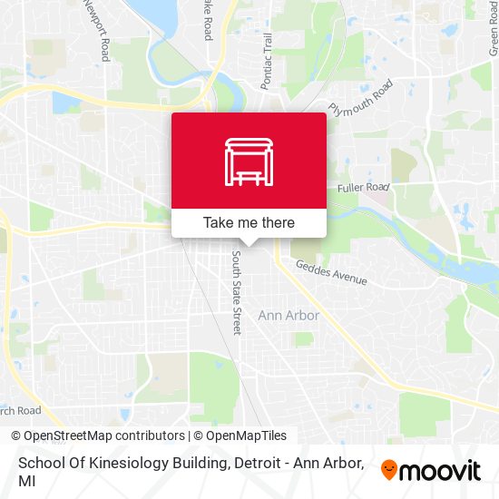 Mapa de School Of Kinesiology Building
