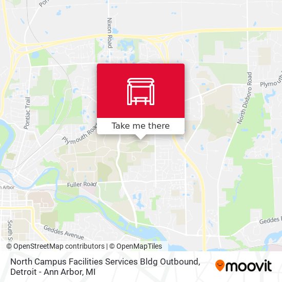 Mapa de North Campus Facilities Services Bldg  Outbound
