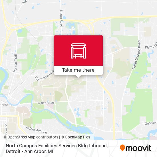 Mapa de North Campus Facilities Services Bldg  Inbound