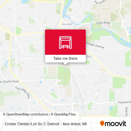 Crisler Center/Lot Sc-7 map