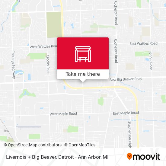 Mapa de Livernois + Big Beaver