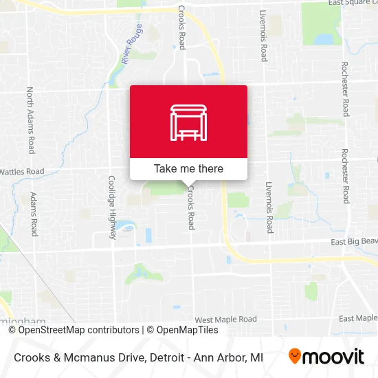 Crooks & Mcmanus Drive map